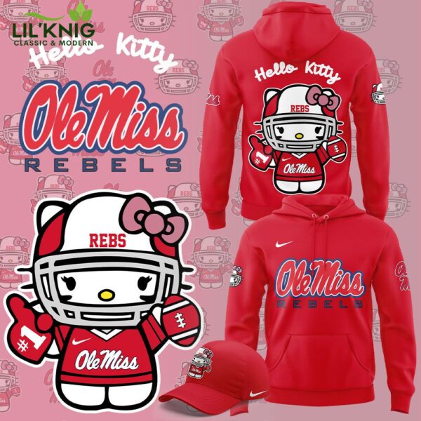 Limited Edition Ole Miss Football x Hello Kitty Hoodie – Fun Fan Apparel