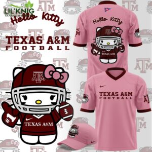 Limited Edition Texas A&M x Hello Kitty Football Jersey – Cute College Gear