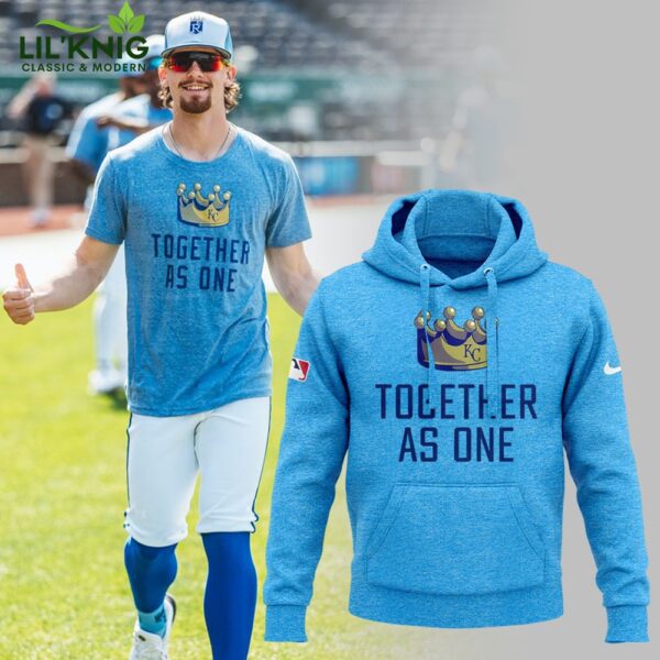 Limited “Together As One” Kansas City Royals Baseball Team Hoodie – Unite in Support