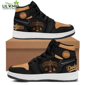 Los Angeles Dodgers 2024 World Series Champions AJ1 Shoes | MLB Championship Sneakers 2024