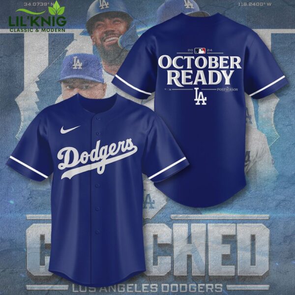 Los Angeles Dodgers October Ready Postseason 2024 Baseball Jersey