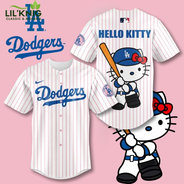 Los Angeles Dodgers X Hello Kitty New Edition Baseball Jersey