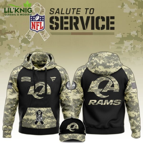 Los Angeles Rams 2024 Salute to Service Limited Edition Hoodie – Military Apparel