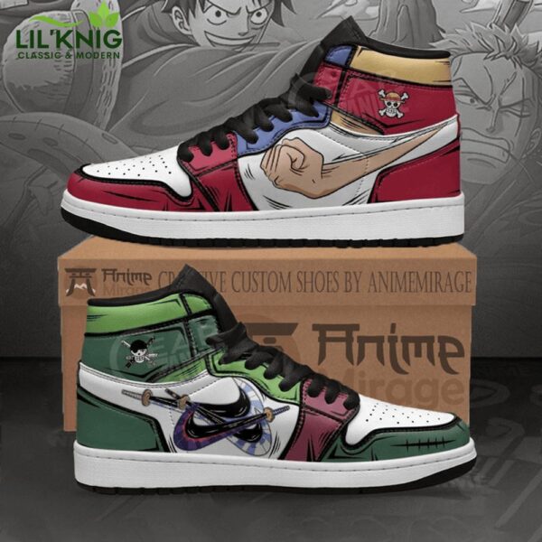 Luffy Vs Zoro Gomu Vs Santoryu One Piece Premium Af1 Sneaker