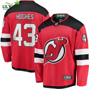 Luke Hughes New Jersey Devils NHL Fanatics Breakaway Home Jersey