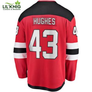 Luke Hughes New Jersey Devils NHL Fanatics Breakaway Home Jersey