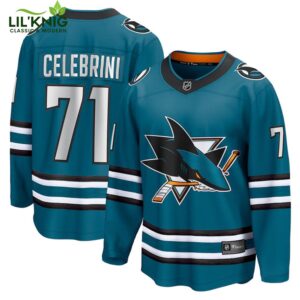 Macklin Celebrini San Jose Sharks Nhl Fanatics Breakaway Home Jersey