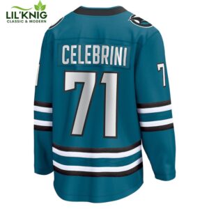 Macklin Celebrini San Jose Sharks Nhl Fanatics Breakaway Home Jersey