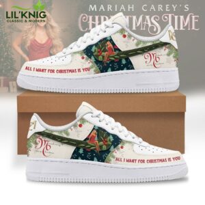 Mariah Carey All I Want for Christmas Is You AF1 Nike Sneaker – Festive Edition