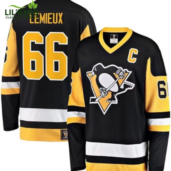 Mario Lemieux Pittsburgh Penguins NHL Fanatics Breakaway Vintage Jersey