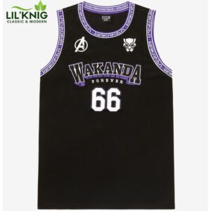 Marvel Black Panther Wakanda Forever Basketball Jersey