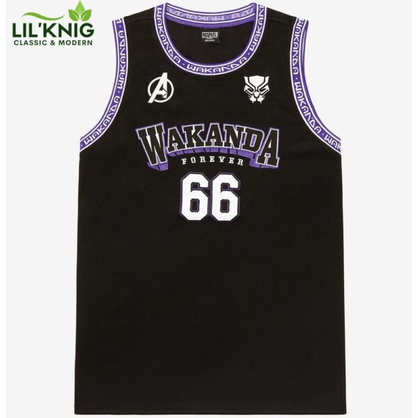 Marvel Black Panther Wakanda Forever Basketball Jersey