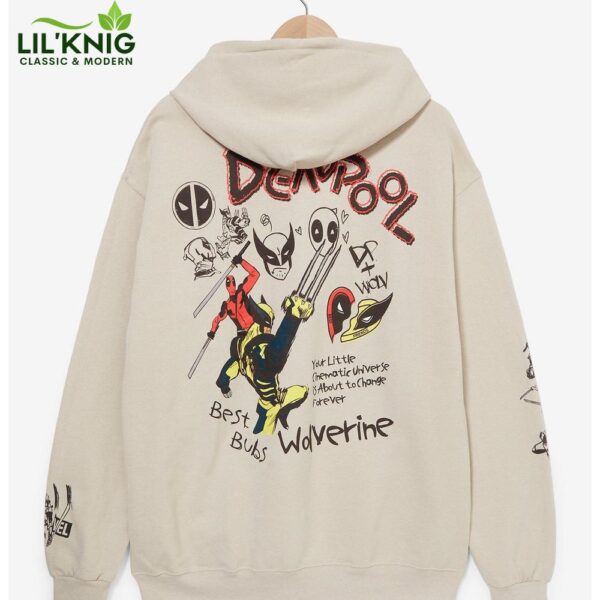 Marvel Deadpool & Wolverine Doodle Icons Hoodie