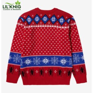 Marvel Spider-Man Santa Hat Youth Holiday Sweater