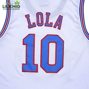 Men’S Basketball Jersey #10 Lola Space Movie Sports Shirts 90S Hiphop Party Clothing