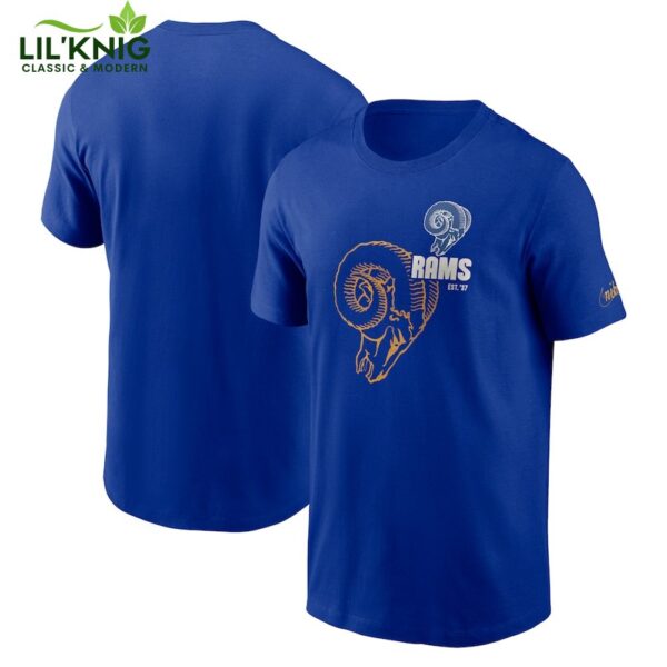 Men’S Los Angeles Rams Nike Royal Logo Essential T-Shirt