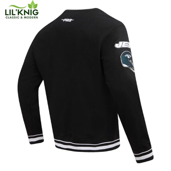 Men’S New York Jets Pro Standard Black Mash Up Fleece Pullover Sweatshirt