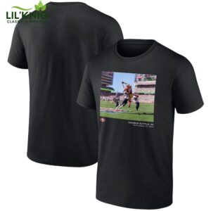 Men’S San Francisco 49Ers George Kittle Black Nfl Flash Features Week 4 T-Shirt