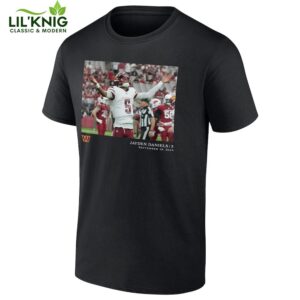 Men’S Washington Commanders Jayden Daniels Black Nfl Flash Features Week 4 T-Shirt