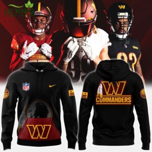 Men’s Fanatics Black Washington Commanders Alternate Helmet Pullover Hoodie – NFL Apparel