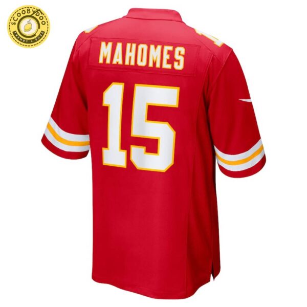 Men’s Nike Kansas City Chiefs Patrick Mahomes Super Bowl LIX Red Game Jersey