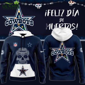 Men’s Nike Navy Dallas Cowboys 2024 NFL Dia De Los Muertos Premium Hoodie