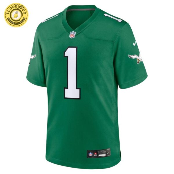 Men’s Nike Philadelphia Eagles Jalen Hurts Kelly Green Alternate Game Jersey