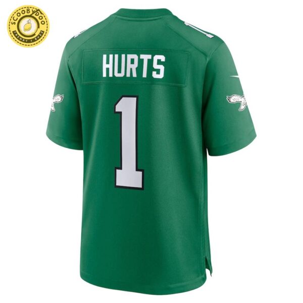 Men’s Nike Philadelphia Eagles Jalen Hurts Kelly Green Alternate Game Jersey