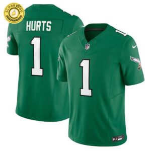 Men’s Nike Philadelphia Eagles Jalen Hurts Kelly Green Vapor F.U.S.E. Limited Jersey