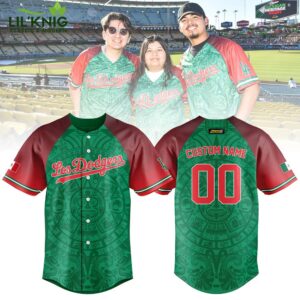 Mexican Heritage Night LA Dodgers Personalized Jersey | MLB Mexican Heritage Dodgers Fan Jersey