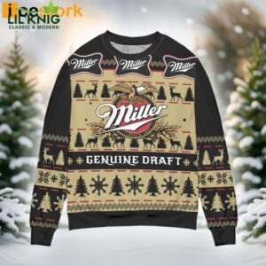 Miller Genuine Draft Ugly Christmas Sweatshirt