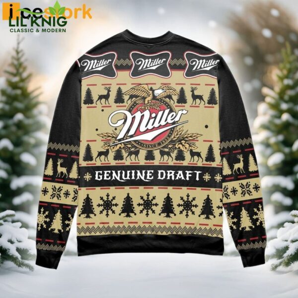 Miller Genuine Draft Ugly Christmas Sweatshirt