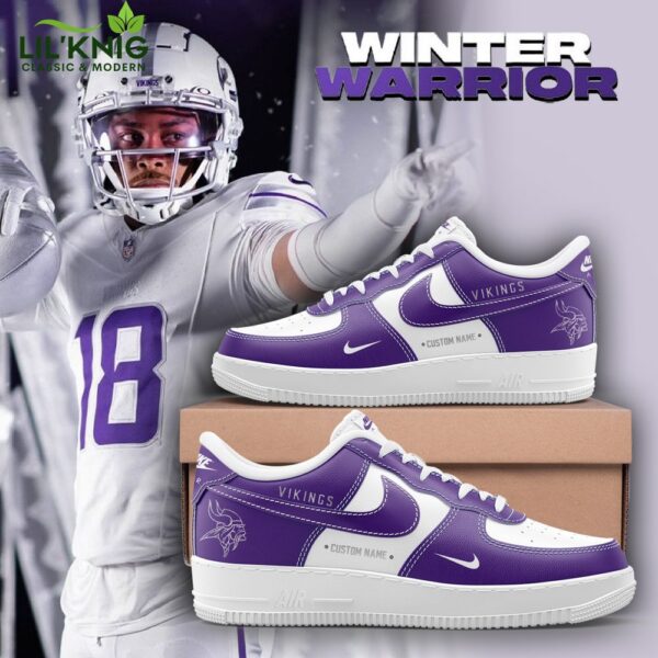 Minnesota Vikings Air Force 1 Nike Limited Edition Shoes