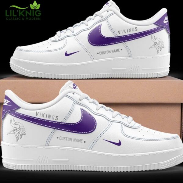 Minnesota Vikings Air Force 1 Nike Shoes