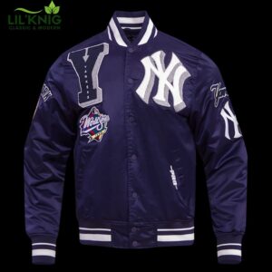 Mlb New York Yankees Mashup Men’S Rib Satin Jacket