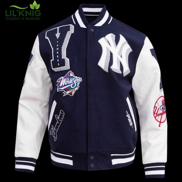 Mlb New York Yankees Mashup Men’S Rib Wool Varsity Jacket