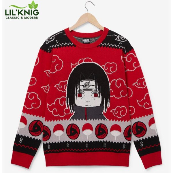 Naruto Shippuden Itachi Akatsuki Cloud Holiday Sweater