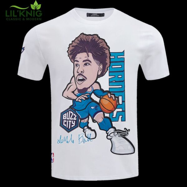 Nba Charlotte Hornets Lamelo Ball #1 Drive Men’S Tee