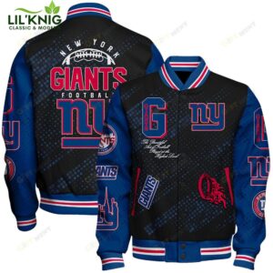 New York Giants National Football League Pattern Varsity Jacket