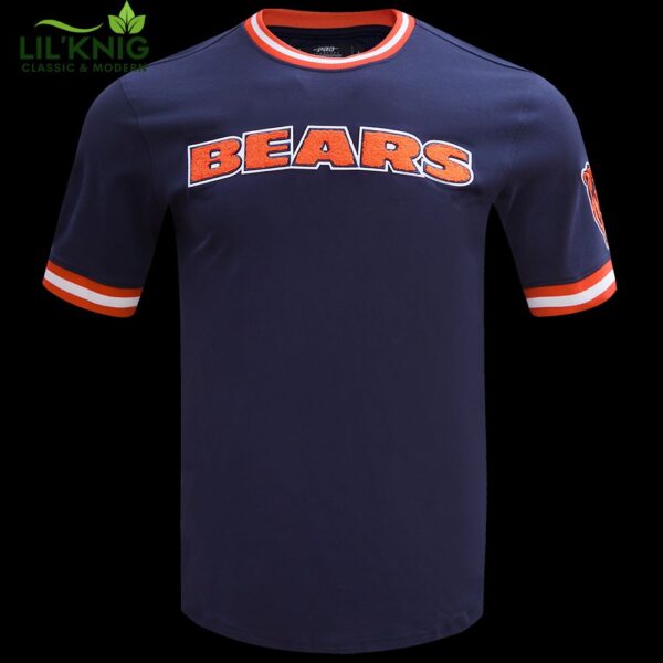 Nfl Chicago Bears Classic Chenille Midnight Navy Men’S Tee