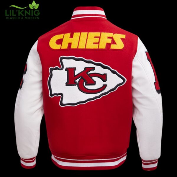 Nfl Kansas City Chiefs Mashup Men’S Rib Wool Varsity Jacket