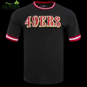 Nfl San Francisco 49Ers Classic Chenille Dk Black Tee