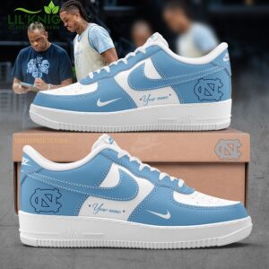 North Carolina Basketball Custom Name Limited Edition 2024 Air Force 1 Nike Sneaker Shoes