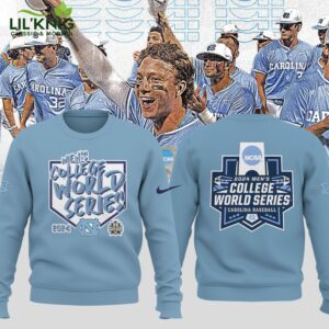 North Carolina Tar Heels 2024 NCAA Men’s Baseball College World Series Sweatshirt | UNC Championship Baseball Sweatshirt