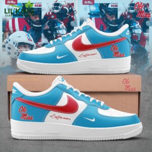 Ole Miss Football Custom Name For Fans AF1 Shoes – Rebels Fan Sneakers