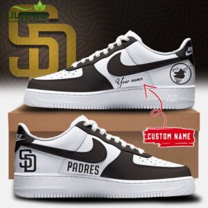 Padres Nike Sneakers 2024 New Disign Edition Custom Name Air Force 1