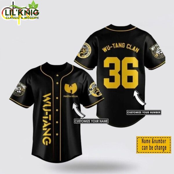 Persionalize Wu-Tang Clan Band Limited Edition Baseball Jersey