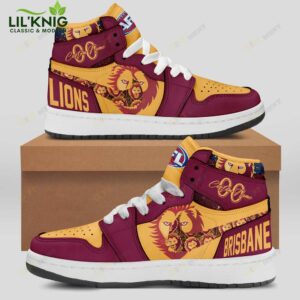 Personalized Afl Brisbane Lions Air Jordan 1