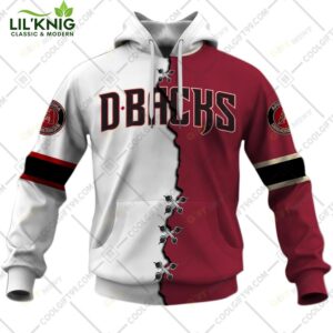 Personalized Mlb Arizona Diamondbacks Mix Jersey Hoodie