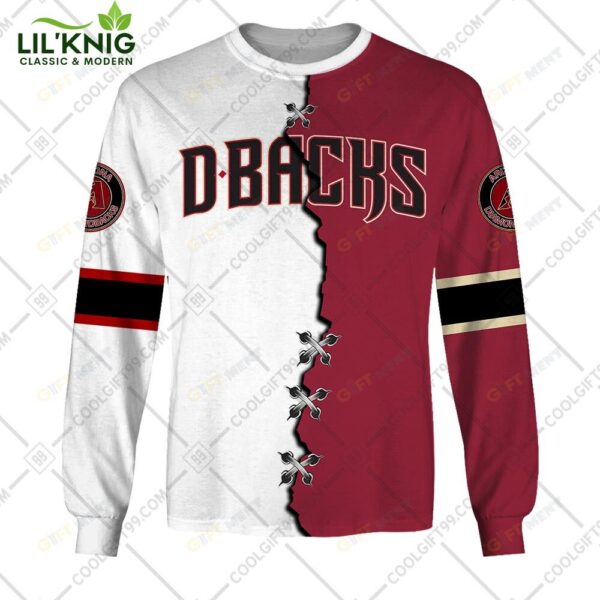 Personalized Mlb Arizona Diamondbacks Mix Jersey Sweatshirt